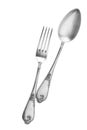 Antique fork and spoon