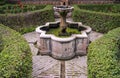 Antique fountain in the gardens of Nasrid Palace, Malaga ,Spain