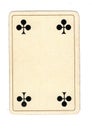 An antique four of clubs playing card. Royalty Free Stock Photo