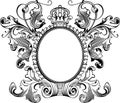 Antique Frame Engraving Royalty Free Stock Photo