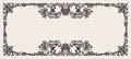 Antique Frame Engraving Royalty Free Stock Photo
