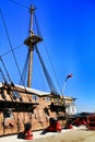 Antique frigate of the portuguese navy in Almada