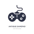 antique gamepad icon on white background. Simple element illustration from Technology concept