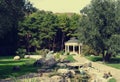 Antique garden in Aivazovsky park, Partenit, Crimea