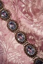 Antique garnet braclet Royalty Free Stock Photo
