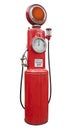 Antique gas pump, isolated Royalty Free Stock Photo