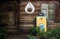 Antique gas pump old fuel dispensers in the gas station Thailand loei chaingkhan Royalty Free Stock Photo