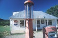 Antique gasoline station, Sena, NM