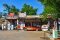 Antique General Store on Route 66 with Retro Vintage Pumps