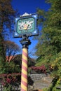 Antique German metal signpost with the words Republik Baden