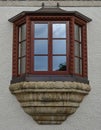 Antique glass window of a Christian church Royalty Free Stock Photo