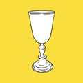 Antique Goblet Ico, Drawing, Sketch and Vintage.