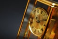 Antique gold clock Royalty Free Stock Photo