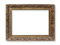 The antique gold frame