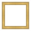 Antique gold picture frame isolated on white Royalty Free Stock Photo