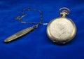 Antique Gold Pocket Watch and Fob Royalty Free Stock Photo