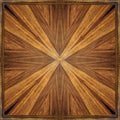 Antique golden brown rosewood framed panel