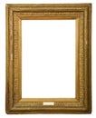 Antique golden frame Royalty Free Stock Photo