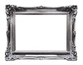 antique golden frame isolated on white background Royalty Free Stock Photo