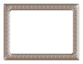 Antique golden frame isolated on white background Royalty Free Stock Photo