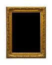 Antique golden old picture frame Royalty Free Stock Photo