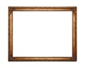 Antique golden picture or photo frame Royalty Free Stock Photo