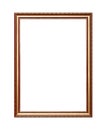 Antique golden picture or photo frame Royalty Free Stock Photo