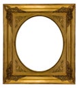 Antique golden textured masterpiece frame