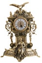 Antique goldish clock.