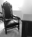 Antique Gothic chair Royalty Free Stock Photo