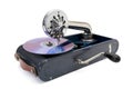 Antique gramophone Royalty Free Stock Photo