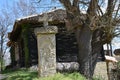 Antique folk art gravestone