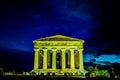 Antique greek temple of Concordia in the Valley of Temples, Agrigento, Sicily, Italy Royalty Free Stock Photo