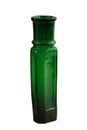 Antique green bottle (isolated)