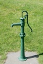 Antique green pump