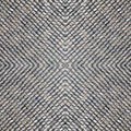 Antique grey woven matt, abstract centered rhombus diamond pattern illustration background