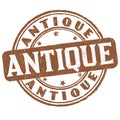 Antique grunge rubber stamp