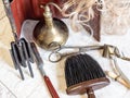 Antique hairdressing tool of yesteryear Royalty Free Stock Photo
