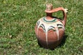 Antique hand made and painted clay pots Royalty Free Stock Photo