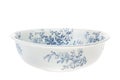 Antique hand painted washbowl isolated Royalty Free Stock Photo