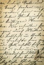 Antique handwriting letter. Grunge paper background Royalty Free Stock Photo