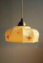 Antique hanging glass lamp