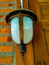 Antique hanging lamp at home