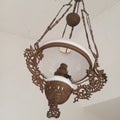 Antique hanging lamp traditional lamp from Betawi houses