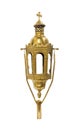 Antique hanging lamp on white background