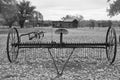 Antique Hay Rake at Boggsville on Santa Fe Trail