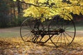 Antique Hay Rake in Fall Royalty Free Stock Photo