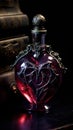 Antique Heart-Shaped Perfume Bottle