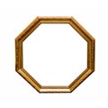 Antique hexahedron frame Royalty Free Stock Photo