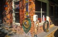 Antique historic gas station, Mathews, VA Royalty Free Stock Photo